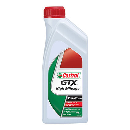 ENGINE OIL 15W40 1L CASTROL GTX HIGH MILEAGE