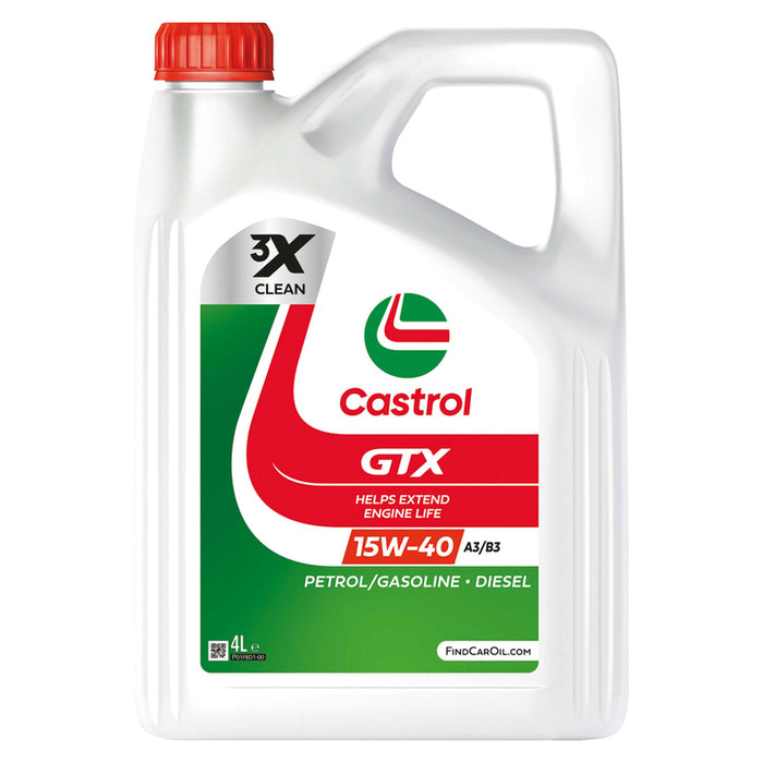 ENGINE OIL 15W40 4L CASTROL GTX HIGH MILEAGE