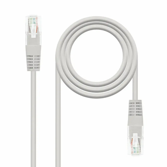 CAT 6 UTP Cable NANOCABLE 10.20.1303 Grey 3 m - Компютър Кабели и адаптери<<<Компютри| Електроника<<<BigBuy&&&Мрежови
