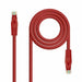 CAT 6a UTP Cable NANOCABLE 10.20.1800-R Red Grey 5 m - Компютър Кабели и адаптери<<<Компютри|