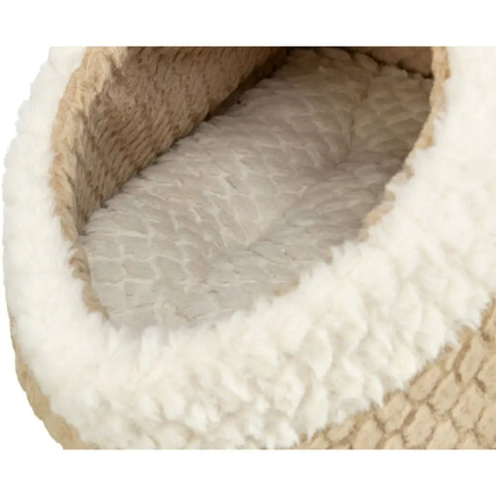 Cat cave Trixie Kaline Mio Brown Cream Polyester Plush 35 x 26 x 41 cm - Къщички и легълца<<<Домашни Животни<<<Дом