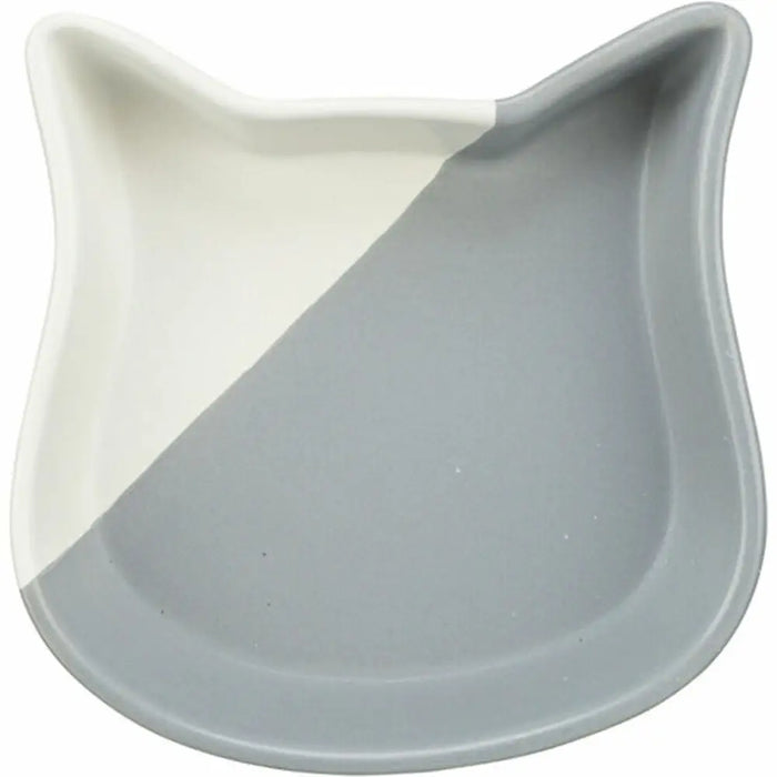 Cat Feeder Trixie White Grey Ceramic - Домашни Животни<<<Дом Градина<<<BigBuy&&&Купички за храна и вода<<<Домашни