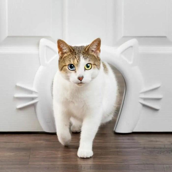 Cat Flap PetSafe White Plastic - Домашни Животни<<<Дом Градина<<<BigBuy&&&Къщички и легълца<<<Домашни Животни<<<Дом
