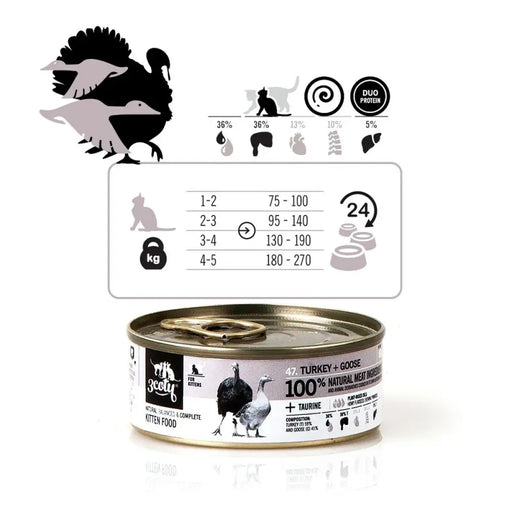 Cat food 3COTY Turkey 80 g - Хранене на домашни любимци<<<Домашни Животни<<<Дом Градина<<<BigBuy&&&Wet