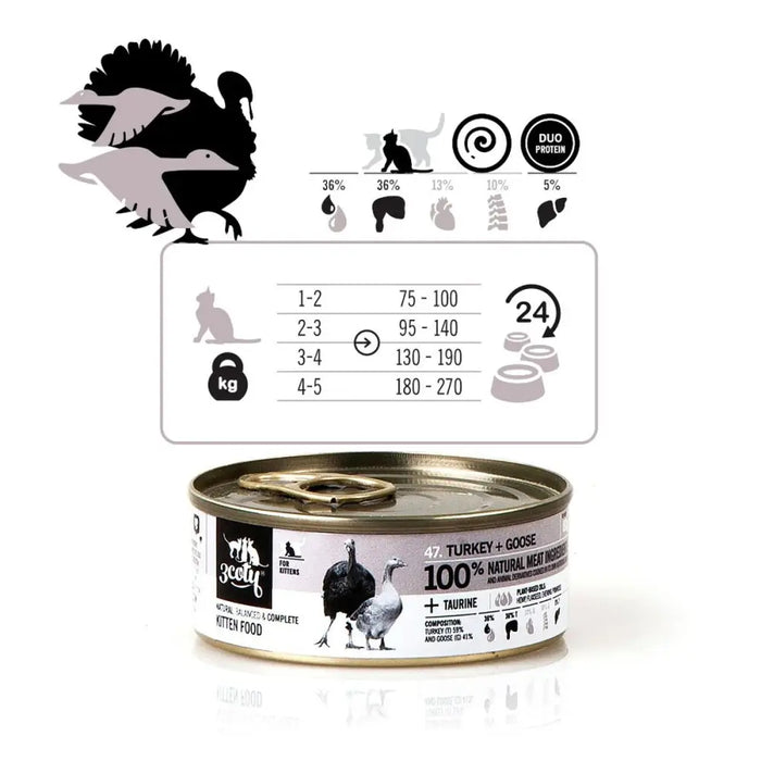 Cat food 3COTY Turkey 80 g - Хранене на домашни любимци<<<Домашни Животни<<<Дом Градина<<<BigBuy&&&Wet