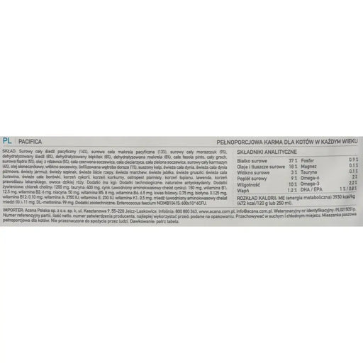 Cat food Acana Pacific Fish 4,5 Kg - Хранене на домашни любимци<<<Домашни Животни<<<Дом Градина<<<BigBuy&&&Dry