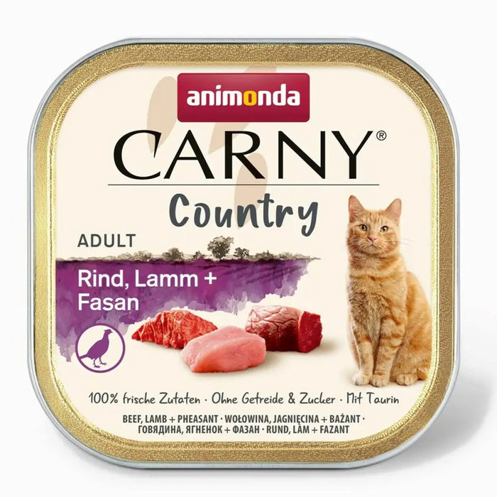 Cat food Animonda Carny Country Beef Cordero + Faisan 100 g - Хранене на домашни любимци<<<Домашни Животни<<<Дом