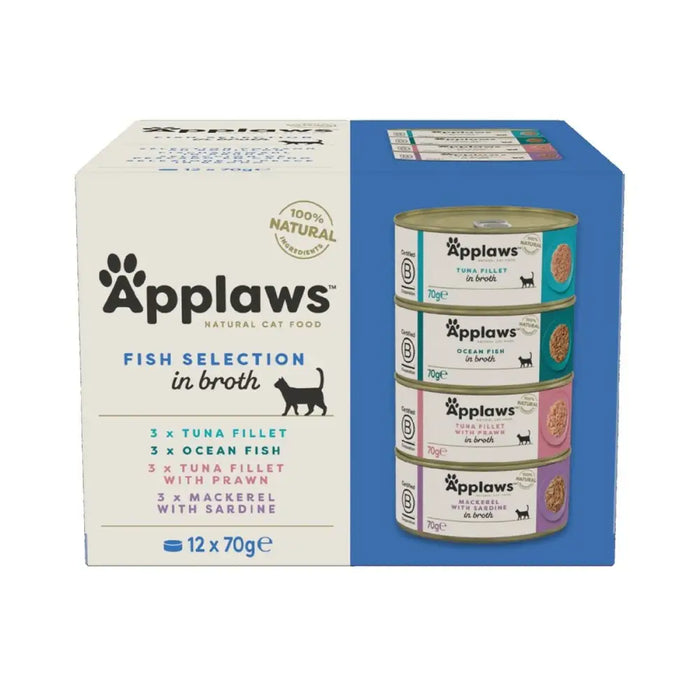 Cat food Applaws Fish selection multipack in broth Fish 70 L - Хранене на домашни любимци<<<Домашни Животни<<<Дом