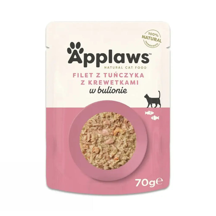 Cat food Applaws Tuna Fillet with prawn in broth Fish 70 g - Хранене на домашни любимци<<<Домашни Животни<<<Дом