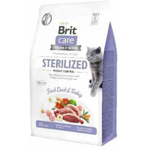 Cat food Brit Care Grain-Free Sterilized Weight Control Adult Turkey Duck 400 g - Хранене на домашни любимци<<<Домашни