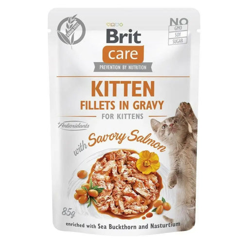 Cat food Brit Care Cat Kitten Choice Salmon 85 g - Хранене на домашни любимци<<<Домашни Животни<<<Дом
