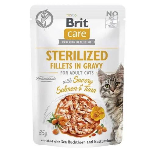 Cat food Brit Sterilized Salmon Tuna 85 g - Хранене на домашни любимци<<<Домашни Животни<<<Дом Градина<<<BigBuy&&&Wet