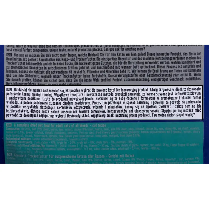 Cat food Dolina Noteci 8532 Adult Cod 1 kg - Хранене на домашни любимци<<<Домашни Животни<<<Дом Градина<<<BigBuy&&&Dry