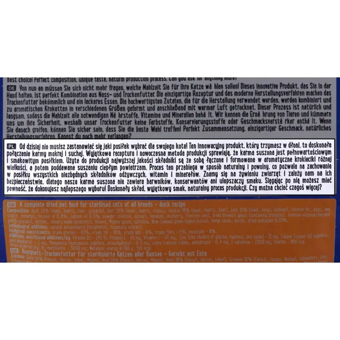 Cat food Dolina Noteci 8534 Duck 1 kg - Хранене на домашни любимци<<<Домашни Животни<<<Дом Градина<<<BigBuy&&&Dry