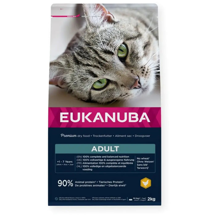 Cat food Eukanuba Adult Chicken Chicken 2 Kg - Хранене на домашни любимци<<<Домашни Животни<<<Дом