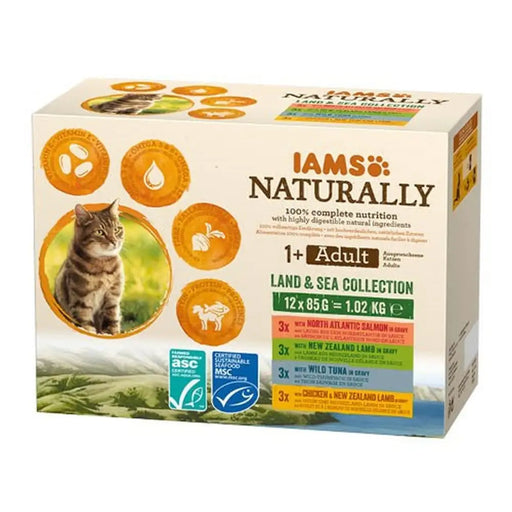Cat food Eukanuba Naturally Adult Fish 12 x 85 g - Хранене на домашни любимци<<<Домашни Животни<<<Дом