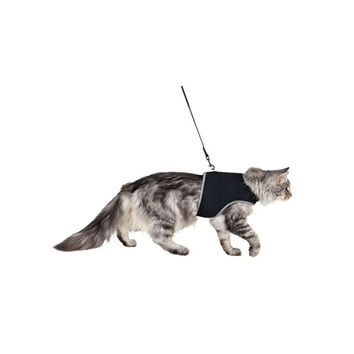 Cat Harness Trixie Black 36-54 cm - Домашни Животни<<<Дом Градина<<<BigBuy&&&Пътуване и разходки<<<Домашни