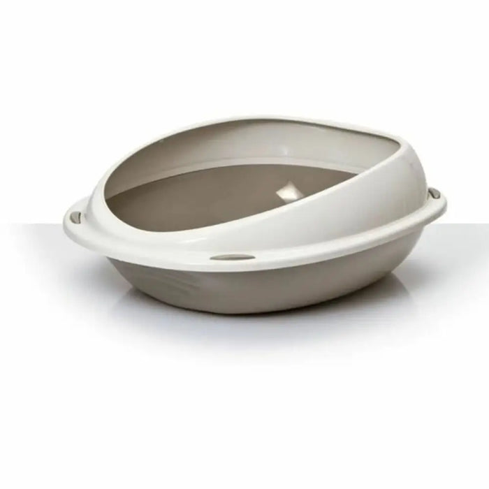 Cat Litter Box Aimé 45 x 36 x 15,5 cm Beige Taupe Plastic - Домашни Животни<<<Дом Градина<<<BigBuy&&&Играчки<<<Домашни