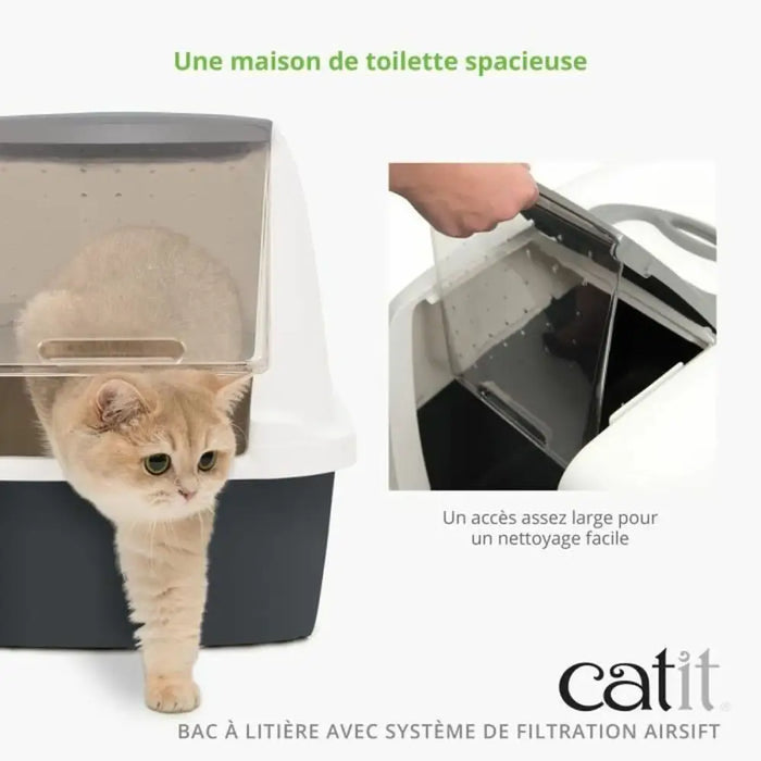Cat Litter Box Catit Grey Detachable lid - Домашни Животни<<<Дом Градина<<<BigBuy&&&Играчки<<<Домашни Животни<<<Дом