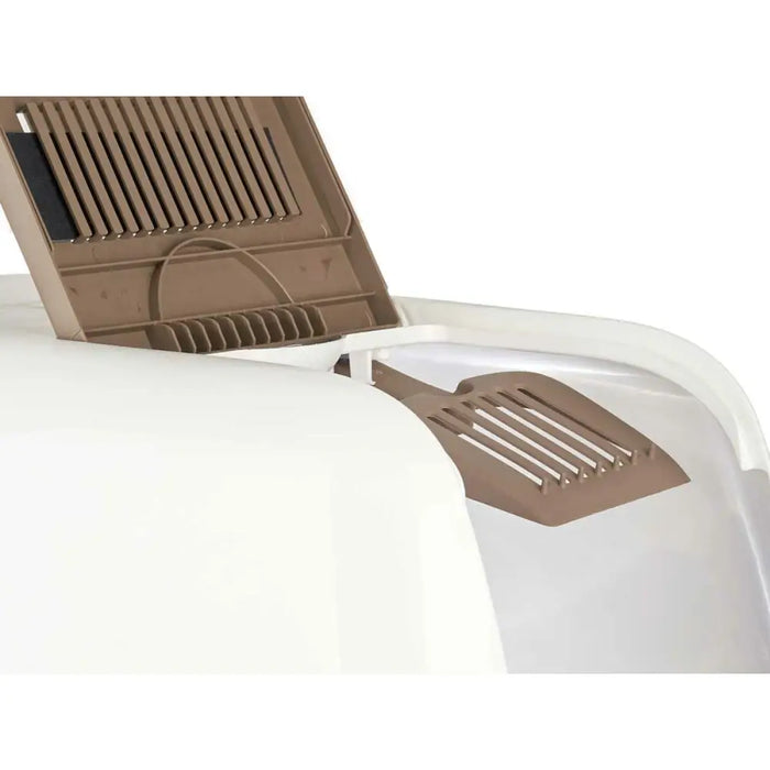 Cat Litter Box Mascow White Beige Plastic 39,7 x 57 x 39 cm 39,7 x 32,5 x 57 cm (6 Units) - Домашни Животни<<<Дом