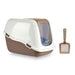 Cat Litter Box Mascow White Beige Plastic 39,7 x 57 x 39 cm 39,7 x 32,5 x 57 cm (6 Units) - Домашни Животни<<<Дом