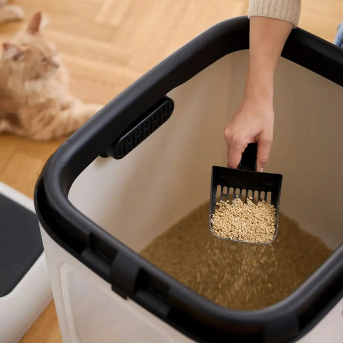 Cat Litter Box Rotho Biala XL White Plastic - Играчки<<<Домашни Животни<<<Дом Градина<<<BigBuy&&&Litter