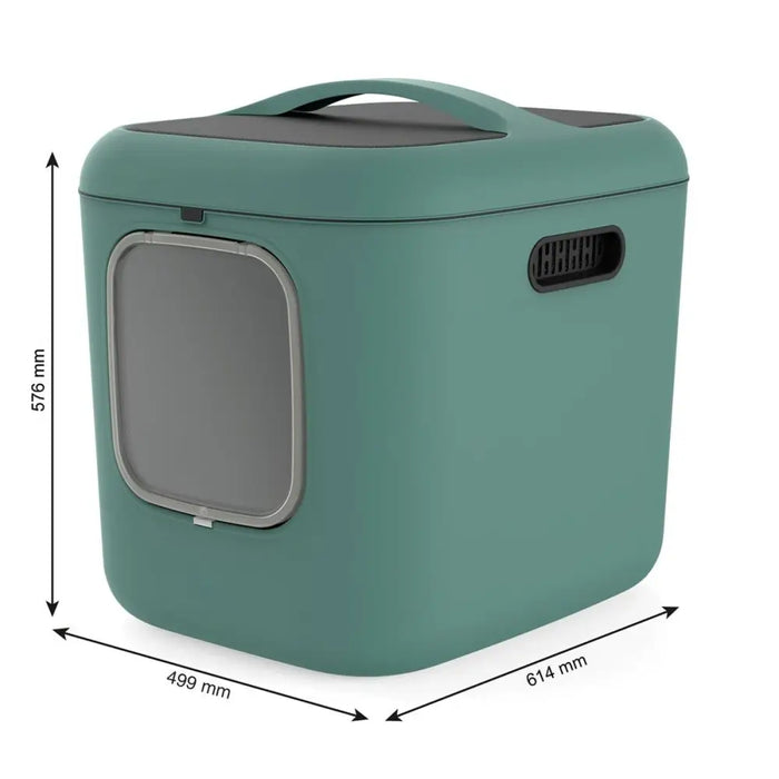 Cat Litter Box Rotho Green Plastic - Играчки<<<Домашни Животни<<<Дом Градина<<<BigBuy&&&Litter boxesDLK-KUW<<<For