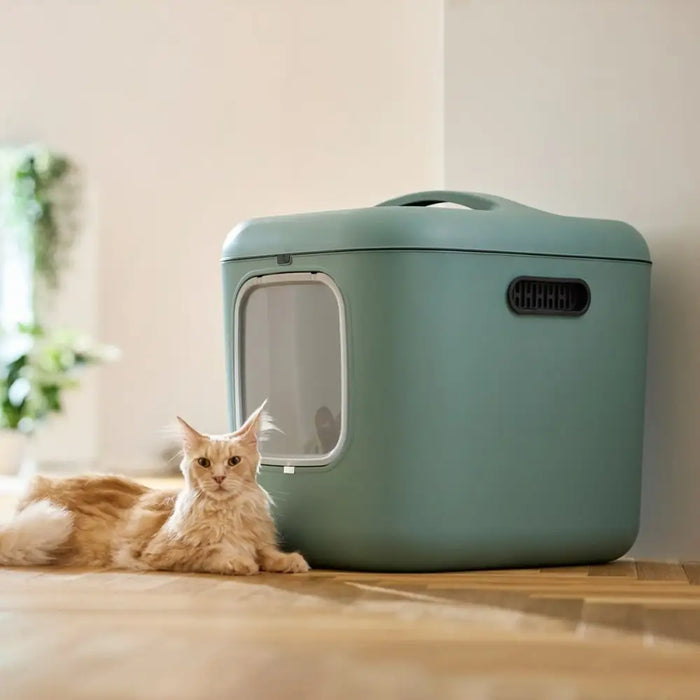 Cat Litter Box Rotho Green Plastic - Играчки<<<Домашни Животни<<<Дом Градина<<<BigBuy&&&Litter boxesDLK-KUW<<<For
