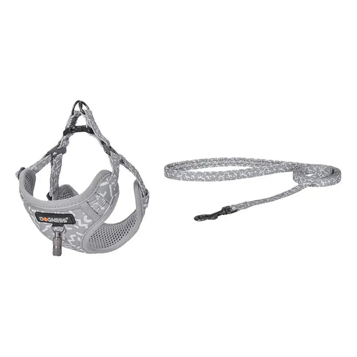 Cat set Dogness harness and leash 1,5m (Light Grey) - Walking and transportation<<<Pets<<<InnproXML