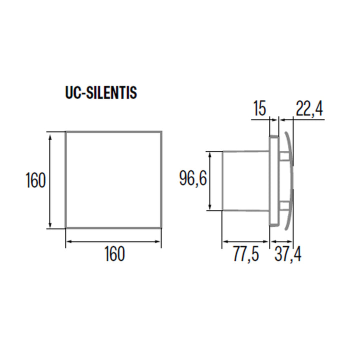 FAN CATA UC-10 SILENTIS BLACK