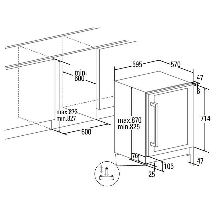 Built-in cooler CATA VI 59082 X , G , Yes
