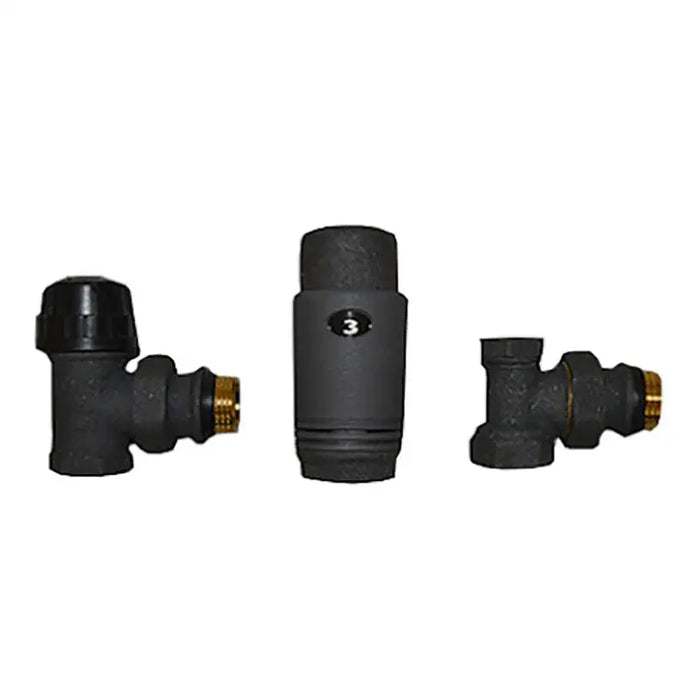 CAYMAN -3 BLACK THS THERMOSTYLE ANGLE 1/2’’ THERMOHEAD SET - Фитинги и аксесоари за отопление<<<Отоплителна