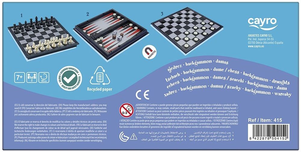 Chess and Checkers Board Cayro