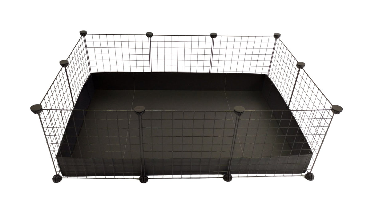 C&C Modular cage 3x2 110x75 cm guinea pig, hedgehog, black