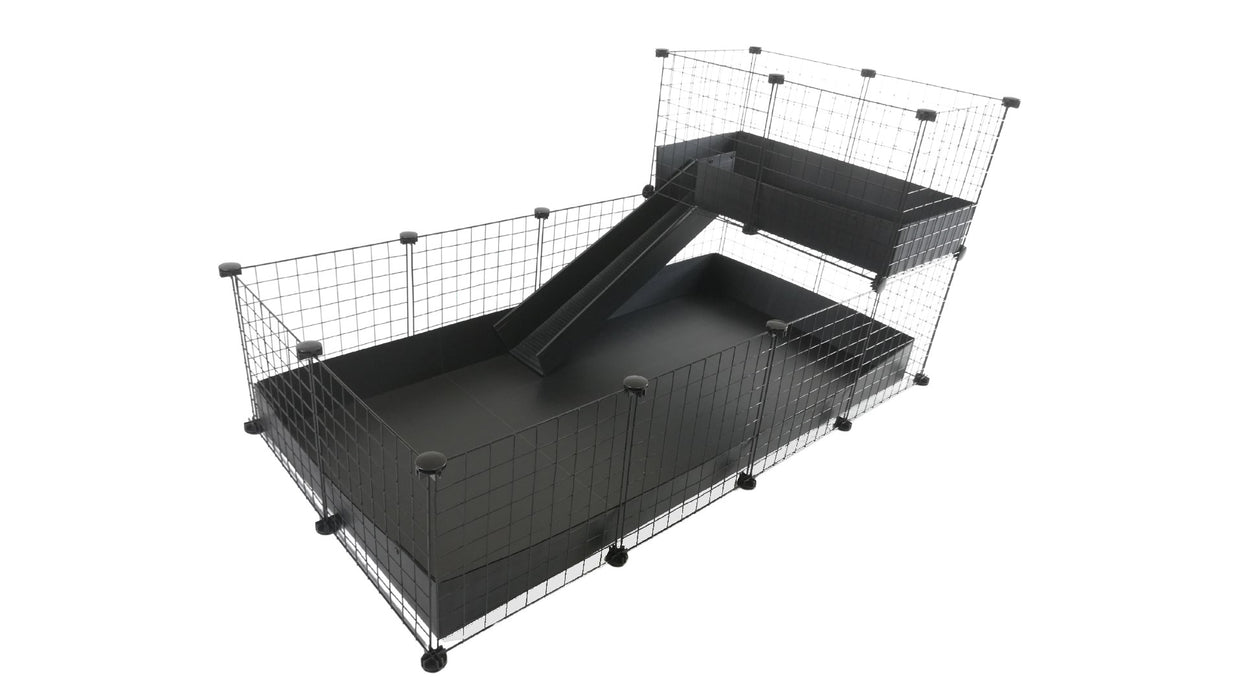 C&C modular cage one-storey 4x2 + Loft 2x1 + Black ramp