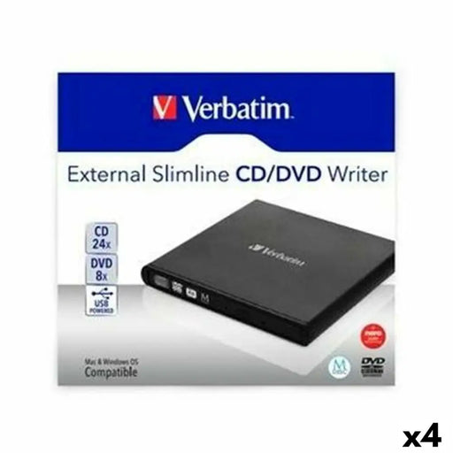 CD/DVD Reader Verbatim SLIMLINE (4 Units) - Електроника Телевизори<<<Компютри| Електроника<<<BigBuy&&&DVD / Blu-Ray