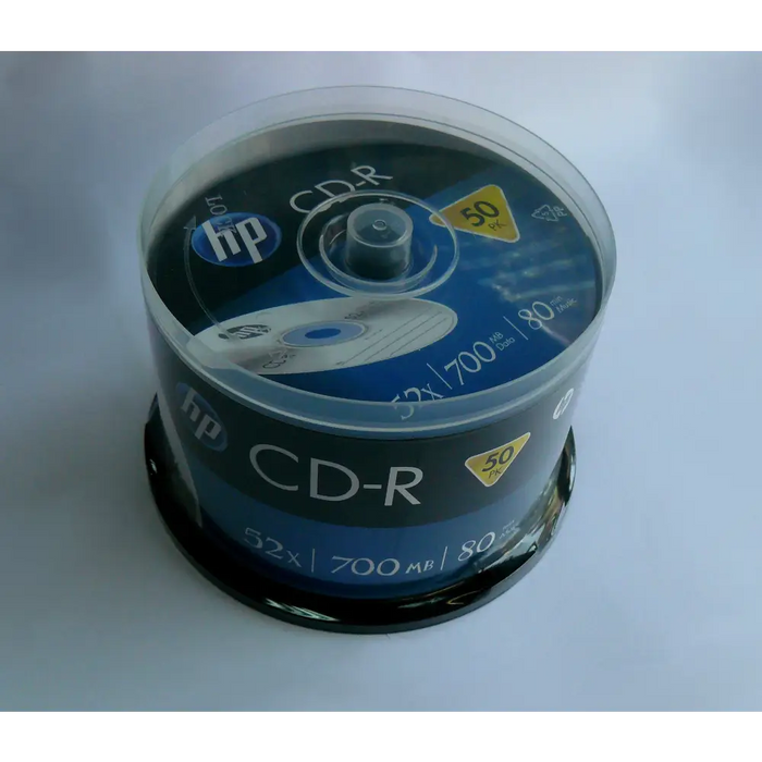 CD-R HP (Hewlett Packard) 80min./700mb. (W-L 50) - CD/DVD<<<Оптични носители<<<MediaTrade