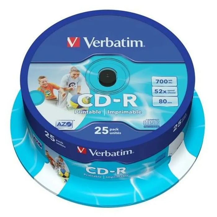 CD-R Verbatim 25 Pieces 700 MB 50 MB/s (8 Units) - Електроника Звук<<<Компютри| Електроника<<<BigBuy&&&CD и