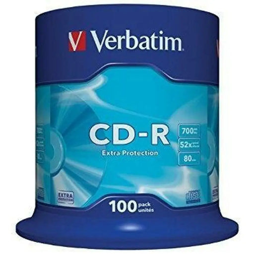 CD-R Verbatim Extra Protection 700 MB 52x 100 Pieces (4 Units) - Електроника Звук<<<Компютри| Електроника<<<BigBuy&&&CD