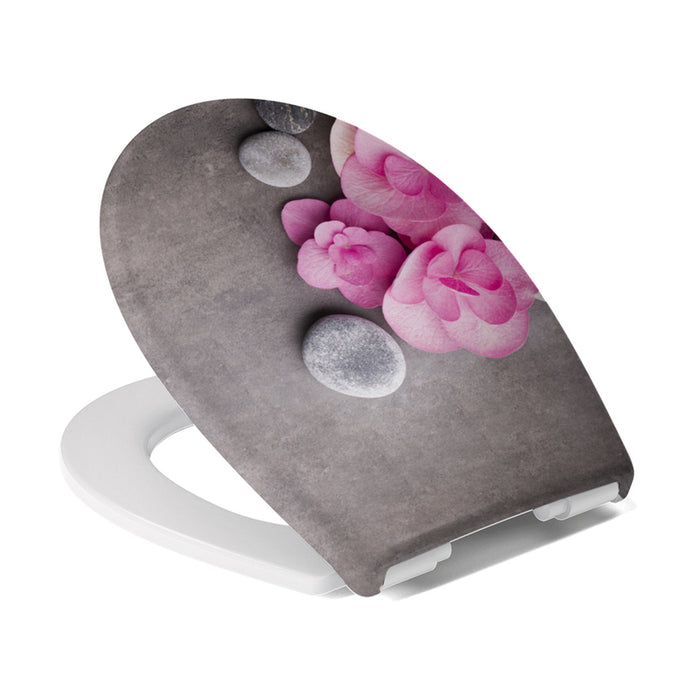 TOILET SEAT ORHID&STONES CEDO