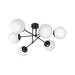 CEILING 6XE27 BLACK LIGHTSTYLE GARDA - Плафони<<<Вътрешно осветление<<<Мебели и