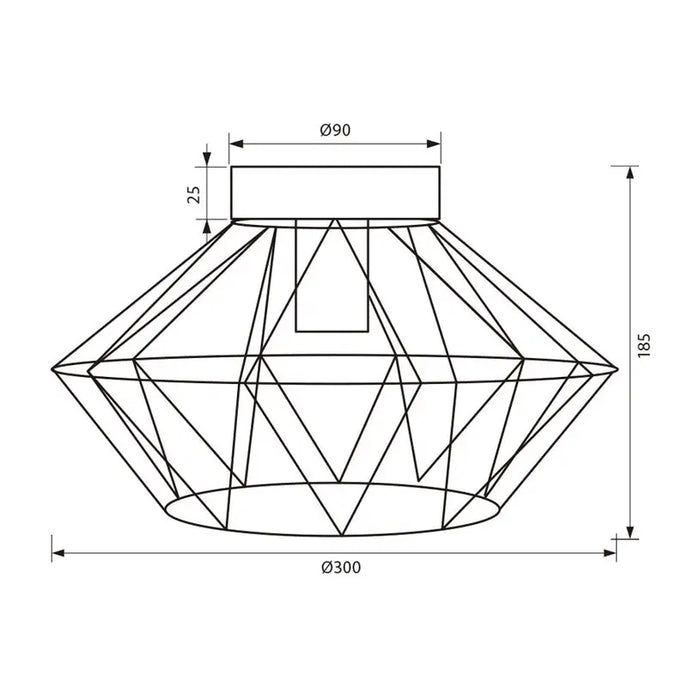 CEILING LAMP E27 WHITE VIVALUX FRODO - Спотове<<<Вътрешно осветление<<<Мебели и