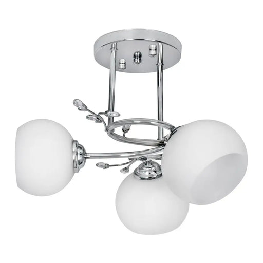 Ceiling Light Activejet AJE-IRMA 3P White Silver Metal 40 W 39 x 29 x 35 cm - Лампи<<<Декорация и Осветление<<<Дом