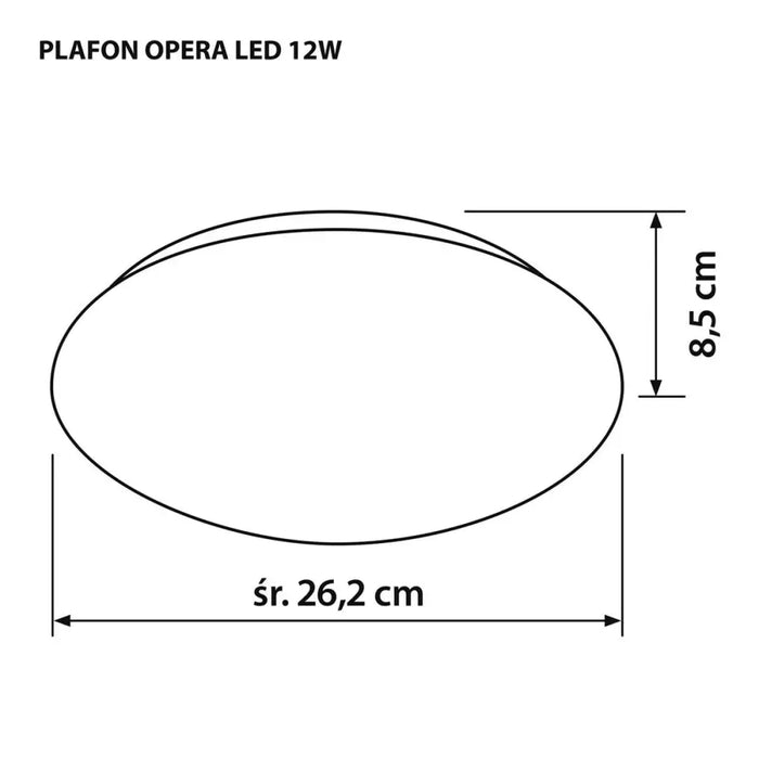Ceiling Light Activejet AJE-OPERA 12W White 80 12 W - Лампи<<<Декорация и Осветление<<<Дом