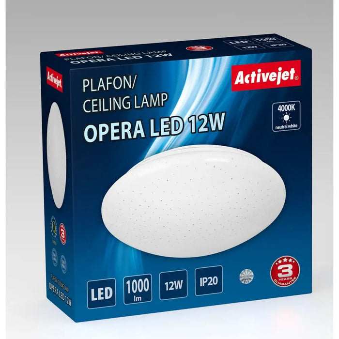 Ceiling Light Activejet AJE-OPERA 12W White 80 12 W - Лампи<<<Декорация и Осветление<<<Дом