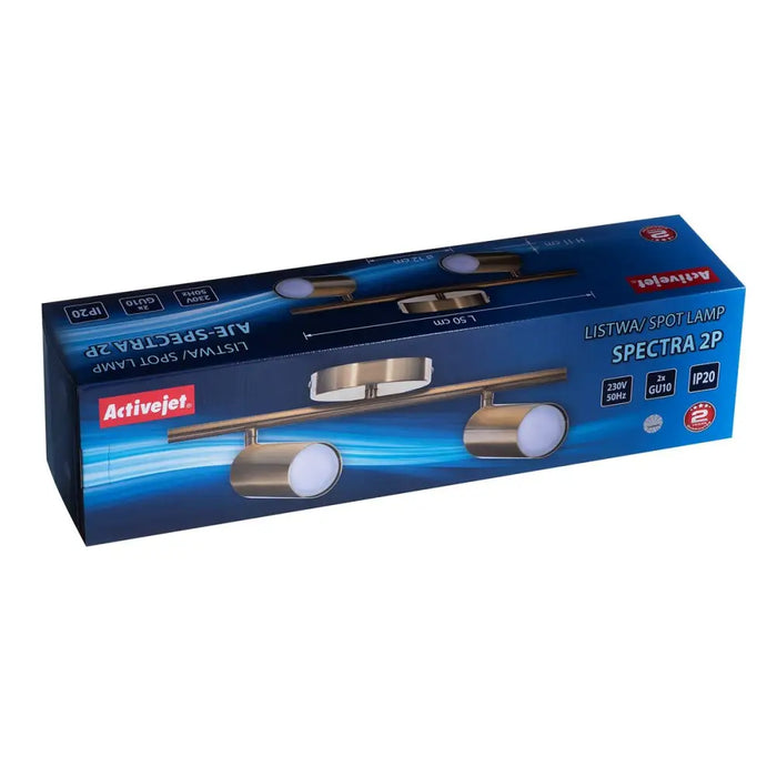 Ceiling Light Activejet AJE-SPECTRA 2P Gold Golden Metal 40 W - Лампи<<<Декорация и Осветление<<<Дом