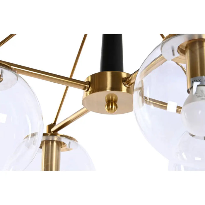Ceiling Light DKD Home Decor 50 x 50 x 144 cm Crystal Golden Metal 50 W - Декорация и Осветление<<<Дом