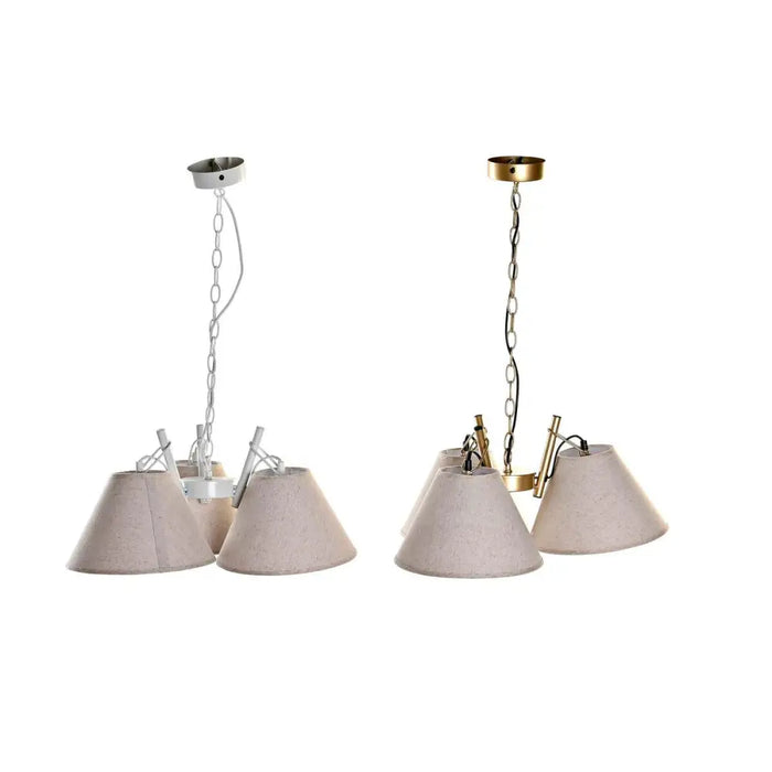 Ceiling Light DKD Home Decor 50 x 46 x 30 cm Golden Metal White 50 W (2 Units) - Декорация и Осветление<<<Дом