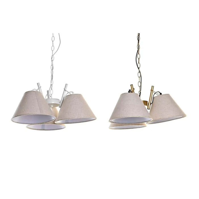 Ceiling Light DKD Home Decor 50 x 46 x 30 cm Golden Metal White 50 W (2 Units) - Декорация и Осветление<<<Дом