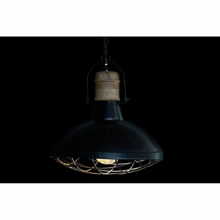 Ceiling Light DKD Home Decor 52 x 52 x 57 cm Black Brown Iron Mango wood 50 W - Декорация и Осветление<<<Дом